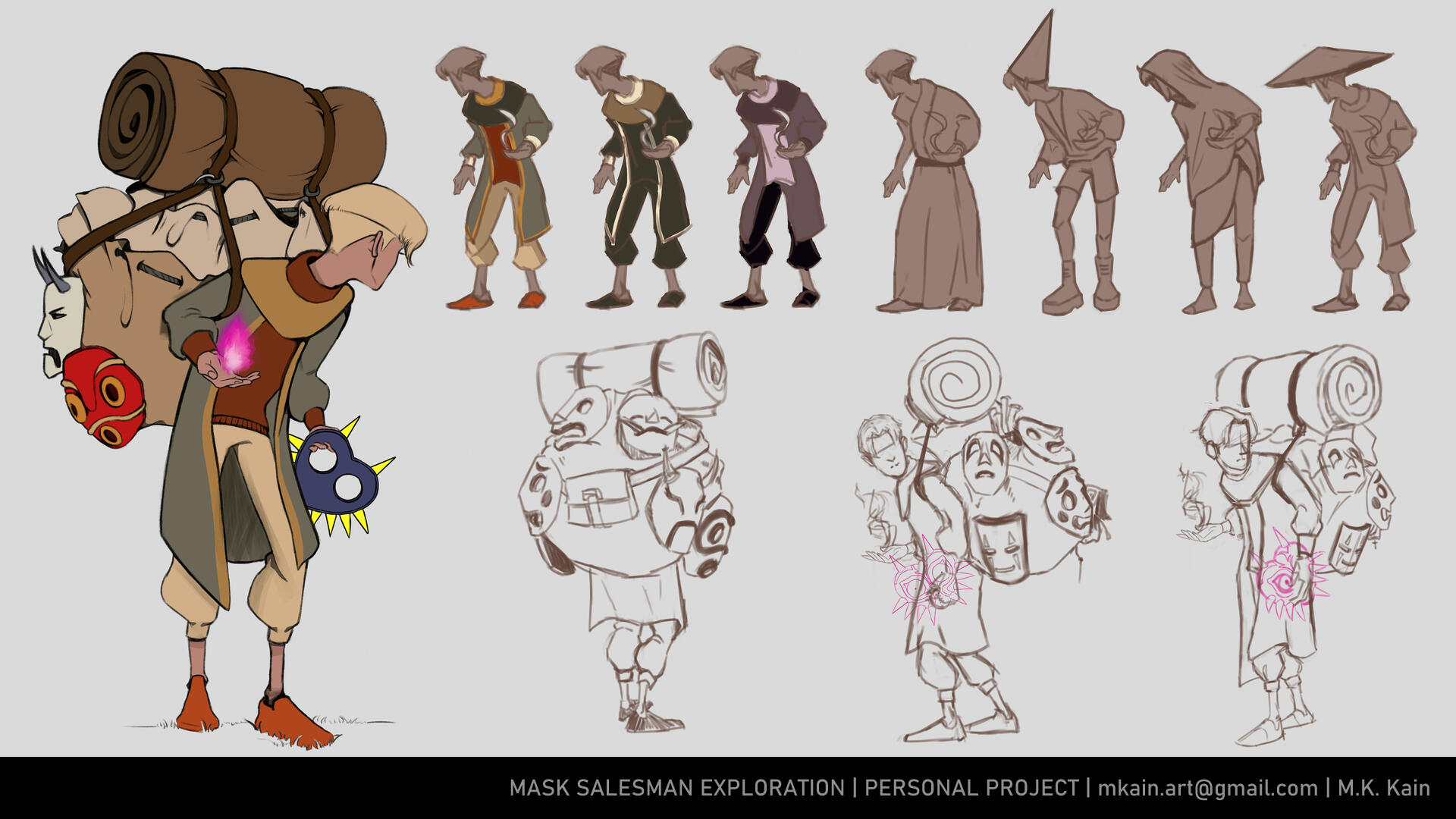 Mask Salesman Exploration | Personal Project | mkain.art@gmail.com | M.K. Kain Mask Salesman Exploration | Personal Project | mkain.art@gmail.com | M.K. Kain